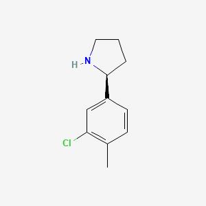 (S)-2-(3-Chloro-4-methylphenyl)pyrrolidine