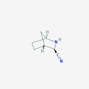 molecular formula C7H10N2 B12986877 (1S,3R,4R)-2-Azabicyclo[2.2.1]heptane-3-carbonitrile 