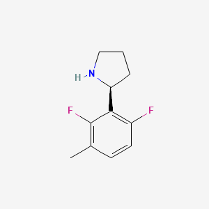 (S)-2-(2,6-Difluoro-3-methylphenyl)pyrrolidine