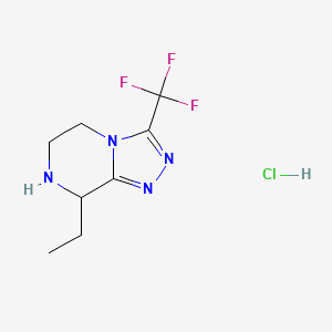 8-Ethyl-3-(trifluoromethyl)-5,6,7,8-tetrahydro-[1,2,4]triazolo[4,3-a]pyrazine hydrochloride