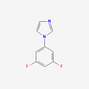 molecular formula C9H6F2N2 B12986939 1-(3,5-Difluorophenyl)-1H-imidazole 