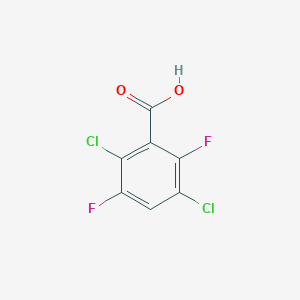 molecular formula C7H2Cl2F2O2 B12986959 2,5-Dichloro-3,6-difluorobenzoic acid 