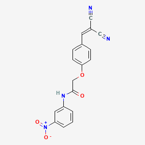 2-(4-(2,2-Dicyanovinyl)phenoxy)-N-(3-nitrophenyl)acetamide