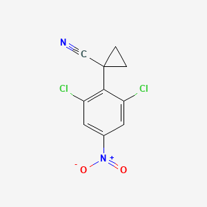 1-(2,6-Dichloro-4-nitrophenyl)cyclopropane-1-carbonitrile