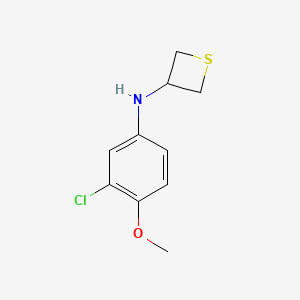 N-(3-Chloro-4-methoxyphenyl)thietan-3-amine