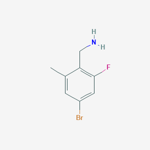 molecular formula C8H9BrFN B12987025 (4-Bromo-2-fluoro-6-methylphenyl)methanamine 