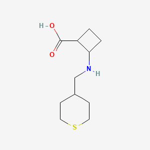 2-(((Tetrahydro-2H-thiopyran-4-yl)methyl)amino)cyclobutane-1-carboxylic acid