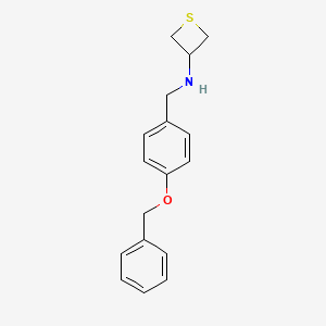 N-(4-(Benzyloxy)benzyl)thietan-3-amine