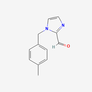 molecular formula C12H12N2O B12987050 1-(4-Methylbenzyl)-1H-imidazole-2-carbaldehyde 