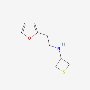 N-(2-(Furan-2-yl)ethyl)thietan-3-amine