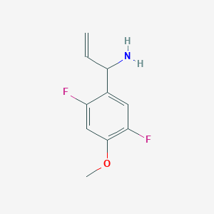 molecular formula C10H11F2NO B12987129 1-(2,5-Difluoro-4-methoxyphenyl)prop-2-en-1-amine 