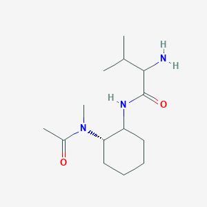 N-[(2S)-2-[acetyl(methyl)amino]cyclohexyl]-2-amino-3-methylbutanamide