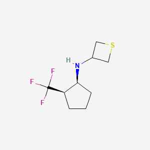 N-((1S,2R)-2-(Trifluoromethyl)cyclopentyl)thietan-3-amine