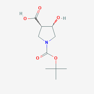 Rel-(3S,4S)-1-(tert-butoxycarbonyl)-4-hydroxypyrrolidine-3-carboxylic acid