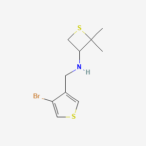 N-((4-Bromothiophen-3-yl)methyl)-2,2-dimethylthietan-3-amine