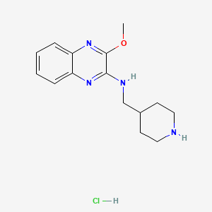 3-methoxy-N-(piperidin-4-ylmethyl)quinoxalin-2-amine hydrochloride