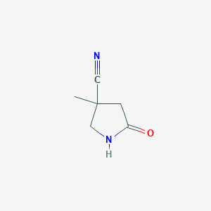 3-Methyl-5-oxopyrrolidine-3-carbonitrile