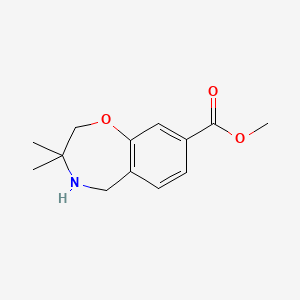 Methyl 3,3-dimethyl-2,3,4,5-tetrahydrobenzo[f][1,4]oxazepine-8-carboxylate