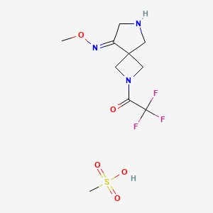 (Z)-2,2,2-Trifluoro-1-(8-(methoxyimino)-2,6-diazaspiro[3.4]octan-2-yl)ethan-1-one methanesulfonate