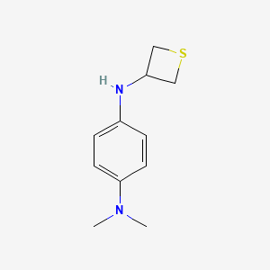 molecular formula C11H16N2S B12987265 N1,N1-Dimethyl-N4-(thietan-3-yl)benzene-1,4-diamine 