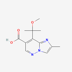 8-(2-Methoxypropan-2-yl)-2-methylimidazo[1,2-b]pyridazine-7-carboxylic acid