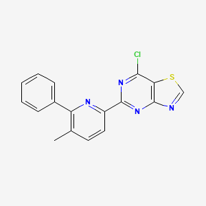 7-Chloro-5-(5-methyl-6-phenylpyridin-2-yl)thiazolo[4,5-d]pyrimidine