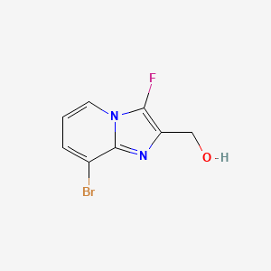 (8-Bromo-3-fluoroimidazo[1,2-a]pyridin-2-yl)methanol