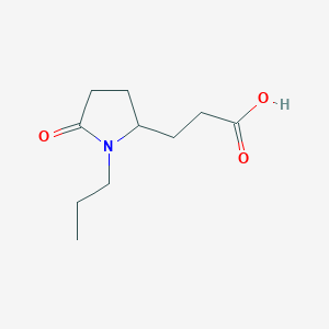 3-(5-Oxo-1-propylpyrrolidin-2-yl)propanoic acid