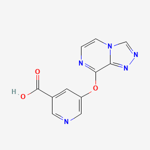 5-([1,2,4]Triazolo[4,3-a]pyrazin-8-yloxy)pyridine-3-carboxylic acid