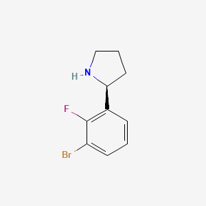 (S)-2-(3-Bromo-2-fluorophenyl)pyrrolidine