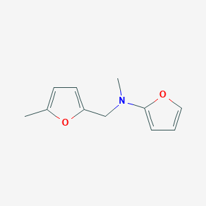 N-methyl-N-[(5-methylfuran-2-yl)methyl]furan-2-amine