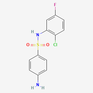 4-amino-N-(2-chloro-5-fluorophenyl)benzenesulfonamide