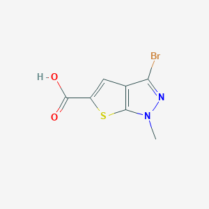 3-Bromo-1-methyl-1H-thieno[2,3-c]pyrazole-5-carboxylic acid