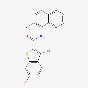 3-Chloro-6-fluoro-N-(2-methylnaphthalen-1-yl)benzo[b]thiophene-2-carboxamide