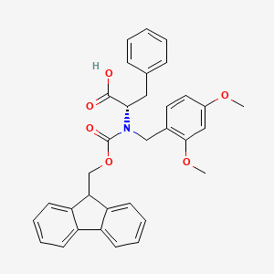 (S)-2-((((9H-Fluoren-9-yl)methoxy)carbonyl)(2,4-dimethoxybenzyl)amino)-3-phenylpropanoic acid