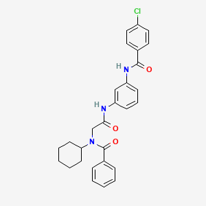 N-{3-[2-(Benzoyl-cyclohexyl-amino)-acetylamino]-phenyl}-4-chloro-benzamide