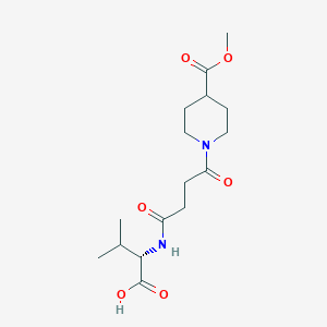 (4-(4-(Methoxycarbonyl)piperidin-1-yl)-4-oxobutanoyl)-L-valine