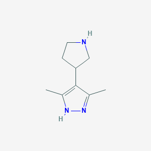 3,5-Dimethyl-4-(pyrrolidin-3-yl)-1H-pyrazole