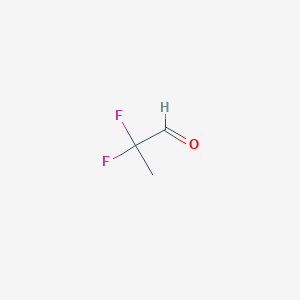 molecular formula C3H4F2O B12987503 Propanal, 2,2-difluoro- 