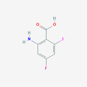 2-Amino-4-fluoro-6-iodobenzoic acid