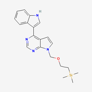 4-(1H-Indol-3-yl)-7-((2-(trimethylsilyl)ethoxy)methyl)-7H-pyrrolo[2,3-d]pyrimidine