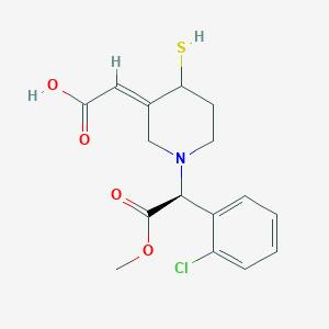 2-(1-((S)-1-(2-Chlorophenyl)-2-methoxy-2-oxoethyl)-4-mercaptopiperidin-3-ylidene)acetic acid