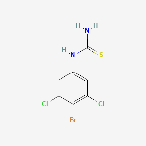 molecular formula C7H5BrCl2N2S B12987567 4-Bromo-3,5-dichlorophenylthiourea CAS No. 1263376-43-7