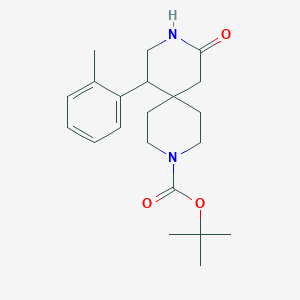 tert-Butyl 10-oxo-7-(o-tolyl)-3,9-diazaspiro[5.5]undecane-3-carboxylate