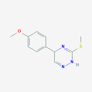 1,2,4-Triazine, 2,5-dihydro-5-(4-methoxyphenyl)-3-(methylthio)-