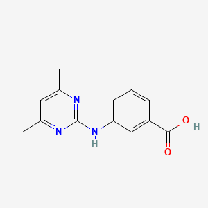 molecular formula C13H13N3O2 B1298760 3-[(4,6-Dimethylpyrimidin-2-yl)amino]benzoic acid CAS No. 81261-77-0