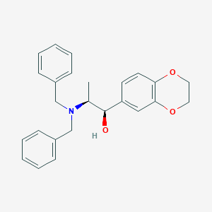 (1R,2S)-2-(Dibenzylamino)-1-(2,3-dihydrobenzo[b][1,4]dioxin-6-yl)propan-1-ol