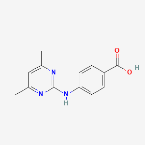 molecular formula C13H13N3O2 B1298761 4-[(4,6-Dimethylpyrimidin-2-yl)amino]benzoic acid CAS No. 81261-97-4
