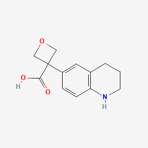 3-(1,2,3,4-Tetrahydroquinolin-6-yl)oxetane-3-carboxylic acid