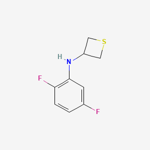 molecular formula C9H9F2NS B12987641 N-(2,5-Difluorophenyl)thietan-3-amine 